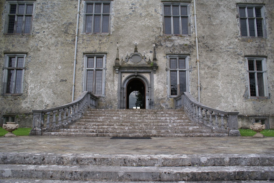 Entrance and steps to Portumna Castle