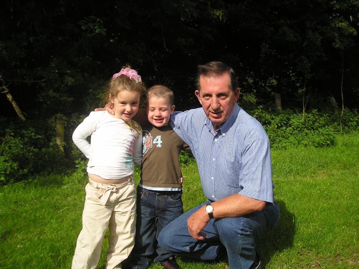 My father with Jake and Rachel in Glenshesk, 20 August 2006