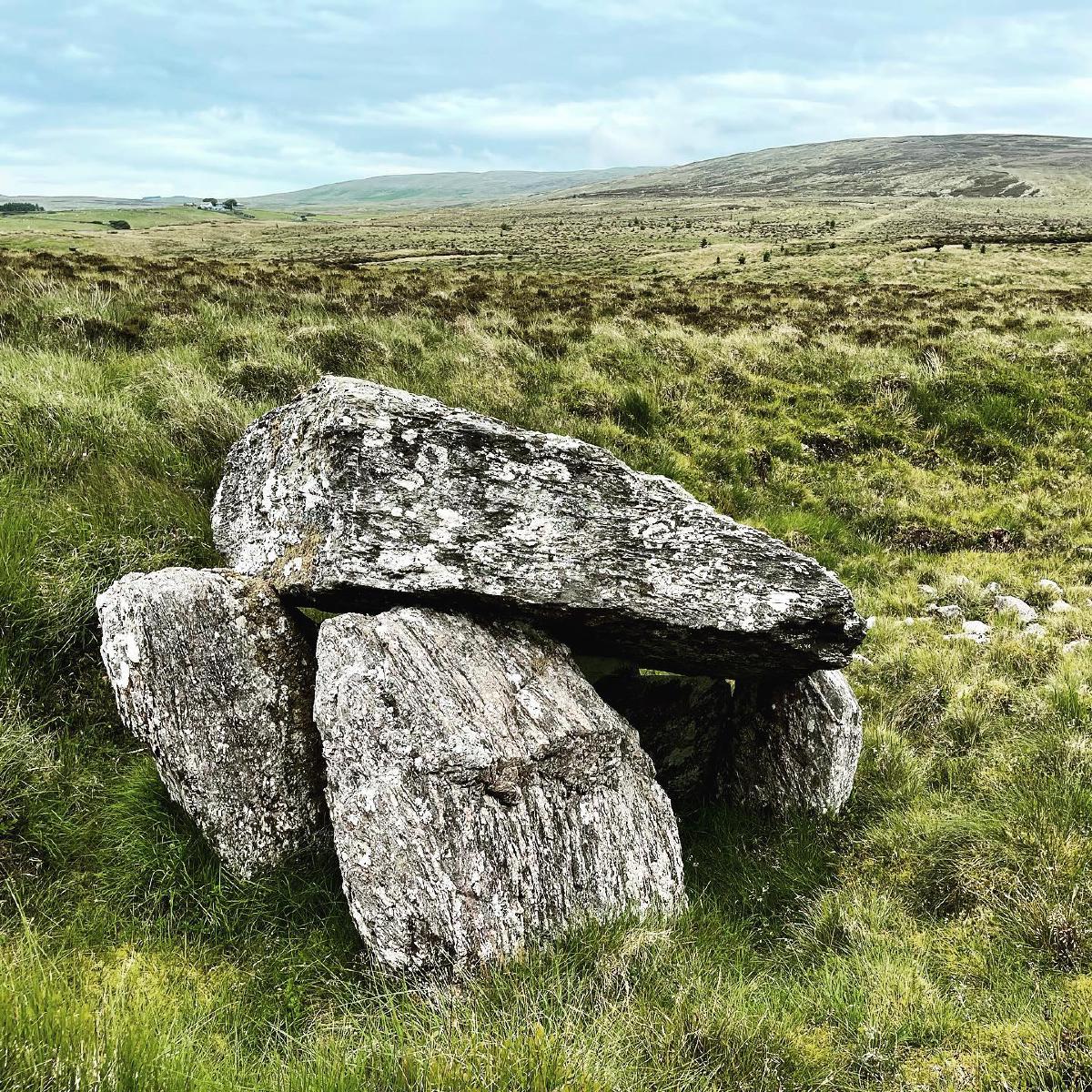 One of two portal tombs at Ballyvennaght - a popular spot for cutting turf in years gone by